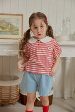 Load image into Gallery viewer, MEL KIDS SUMMER SOUL STRIPE COLLAR TEE**PREORDER