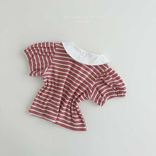 Load image into Gallery viewer, MEL KIDS SUMMER SOUL STRIPE COLLAR TEE**PREORDER