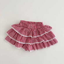 Load image into Gallery viewer, MEL KIDS SUMMER CHECK FRILL PANTS**PREORDER