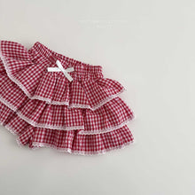 Load image into Gallery viewer, MEL KIDS SUMMER CHECK FRILL PANTS**PREORDER