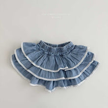 Load image into Gallery viewer, MEL KIDS SUMMER DENIM FRILL PANTS**PREORDER