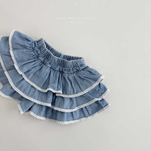 Load image into Gallery viewer, MEL KIDS SUMMER DENIM FRILL PANTS**PREORDER