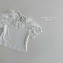 Load image into Gallery viewer, MEL KIDS SUMMER LACE FRILL COLLAR SHIRT**PREORDER