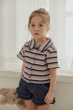 Load image into Gallery viewer, MEL KIDS SUMMER COLLAR STRIPE BUTTON SHIRT**PREORDER
