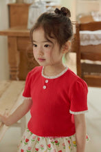 Load image into Gallery viewer, MEL KIDS SUMMER BUTTON  TEE**PREORDER