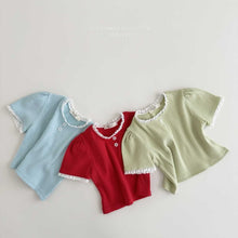Load image into Gallery viewer, MEL KIDS SUMMER BUTTON  TEE**PREORDER