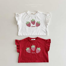 Load image into Gallery viewer, MEL KIDS SUMMER STRAWBERRY TEE SHIRT**PREORDER