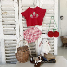 Load image into Gallery viewer, MEL KIDS SUMMER STRAWBERRY TEE SHIRT**PREORDER