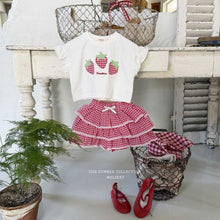Load image into Gallery viewer, MEL KIDS SUMMER STRAWBERRY TEE SHIRT**PREORDER