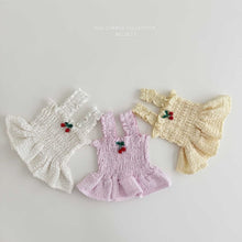 Load image into Gallery viewer, MEL KIDS SUMMER CHERRY TUCK BLOUSE*PREORDER