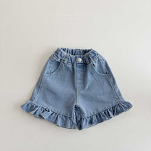 Load image into Gallery viewer, MEL KIDS SUMMER FRILL DENIM PANTS*PREORDER