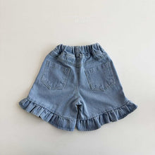 Load image into Gallery viewer, MEL KIDS SUMMER FRILL DENIM PANTS*PREORDER