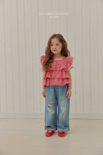 Load image into Gallery viewer, MEL KIDS SUMMER CAN CAN SLEEVELESS BLOUSE*PREORDER