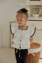 Load image into Gallery viewer, MEL KIDS SUMMER DOTS CAN CAN SLEEVELESS BLOUSE*PREORDER