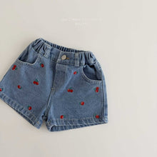 Load image into Gallery viewer, MEL KIDS SUMMER CHERRY SHORTS*PREORDER