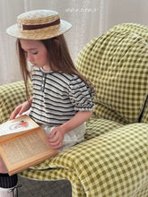 Load image into Gallery viewer, POISSON KIDS BUTTON STRIPE TEE**PREORDER