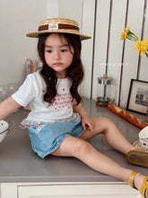 Load image into Gallery viewer, POISSON KIDS ROUND NECK FRILL THINGS TOP**PREORDER