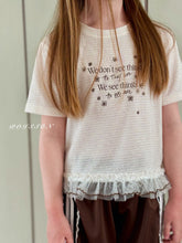 Load image into Gallery viewer, POISSON KIDS ROUND NECK FRILL THINGS TOP**PREORDER