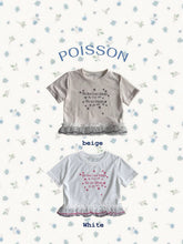 Load image into Gallery viewer, POISSON KIDS ROUND NECK FRILL THINGS TOP**PREORDER