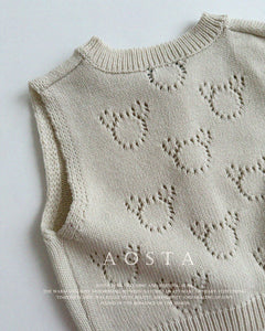 AOSTA KIDS Bear Knit Vest*Preorder