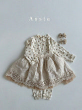 將圖片加載到圖庫查看器中， AOSTA 兒童蕾絲圍裙*預購