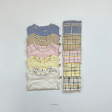 Load image into Gallery viewer, LIME &amp; BLUE KIDS Minnie Check Top and Bottom Set **Preorder