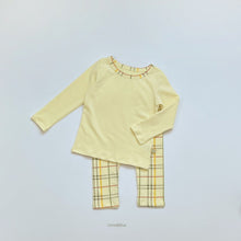 Load image into Gallery viewer, LIME &amp; BLUE KIDS Minnie Check Top and Bottom Set **Preorder