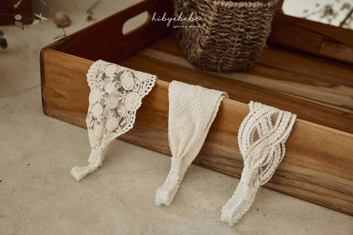 HIBYEBEBE BABE Lace Hairband Set* Preorder
