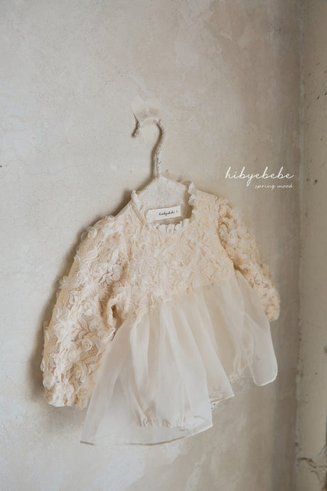 HIBYEBEBE BABE Flower Mesh Bodysuit * Preorder