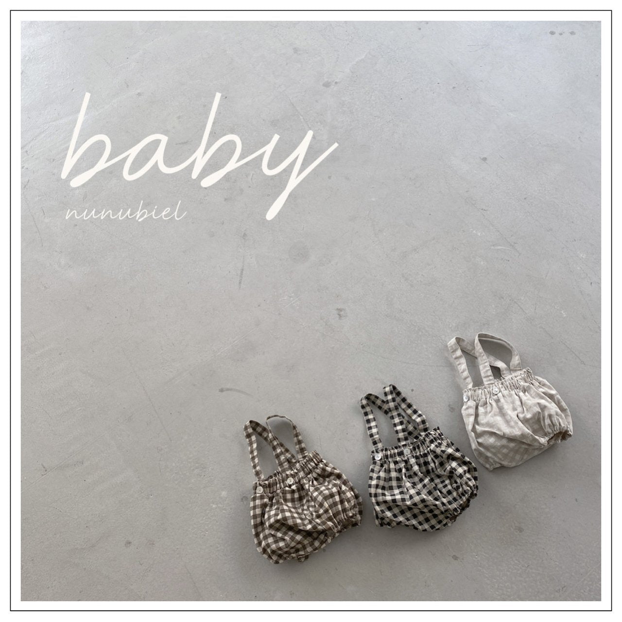 NUNUNBIEL Check Bodysuit *Preorder