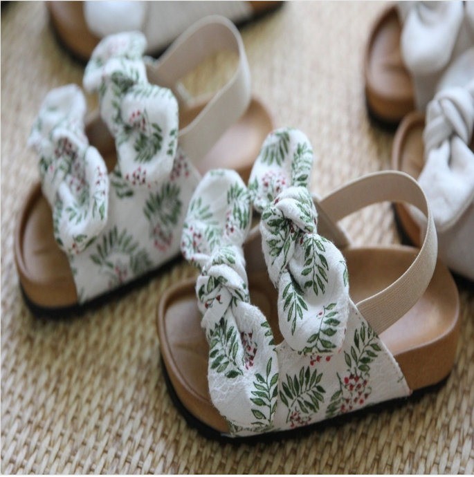 JUSANA KIDS Ribbon Sandals *preorder