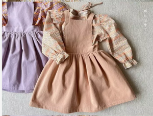 POURENFANT KIDS SHELLY DUNGAREES SKIRT*Preorder