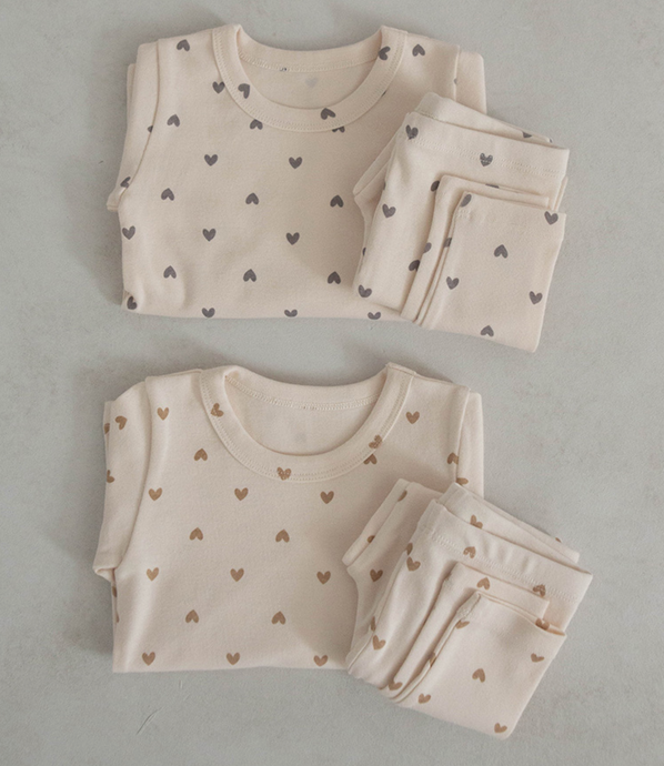 PEEKABO KIDS Mini Heart Top Bottom Set* Preorder