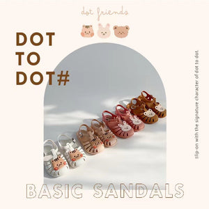 DOT TO DOT Jelly Sandals